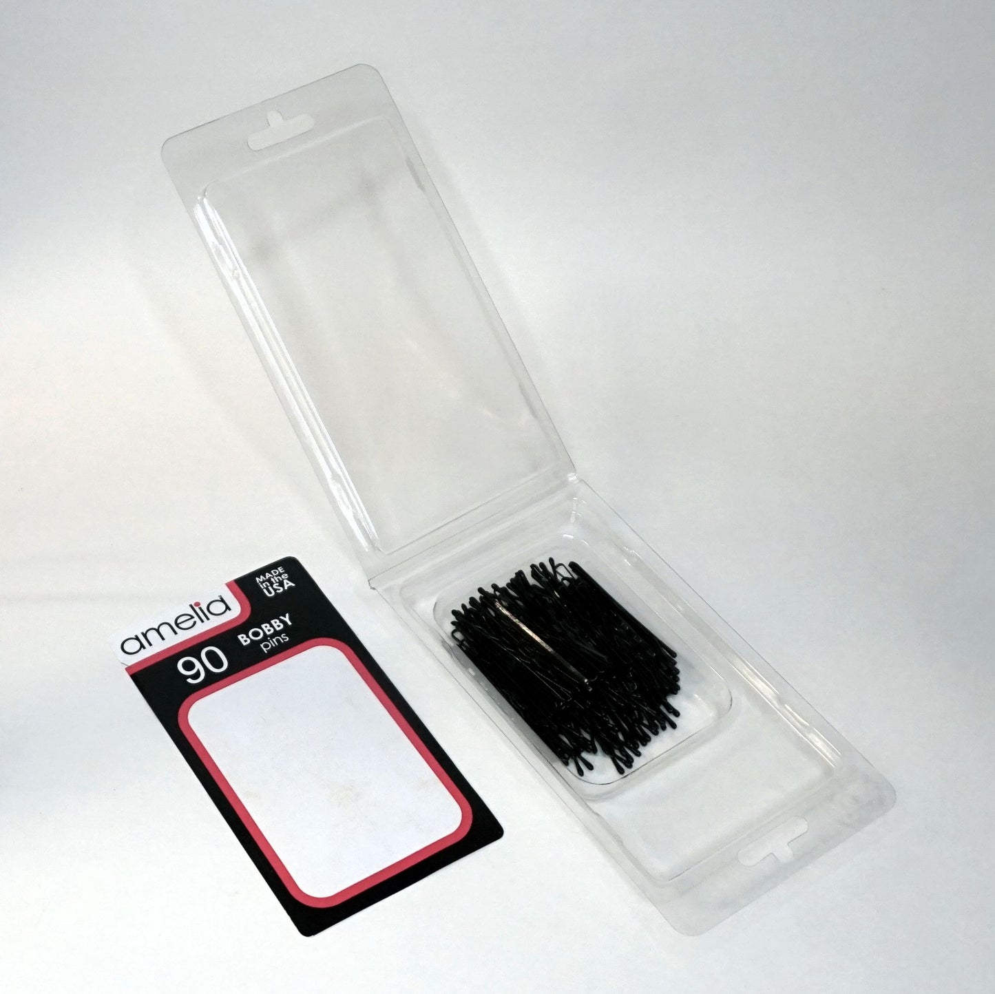 90 Black Bobby Pins – 2" Professional Quality, Made in USA, Durable with Long-Lasting Grip