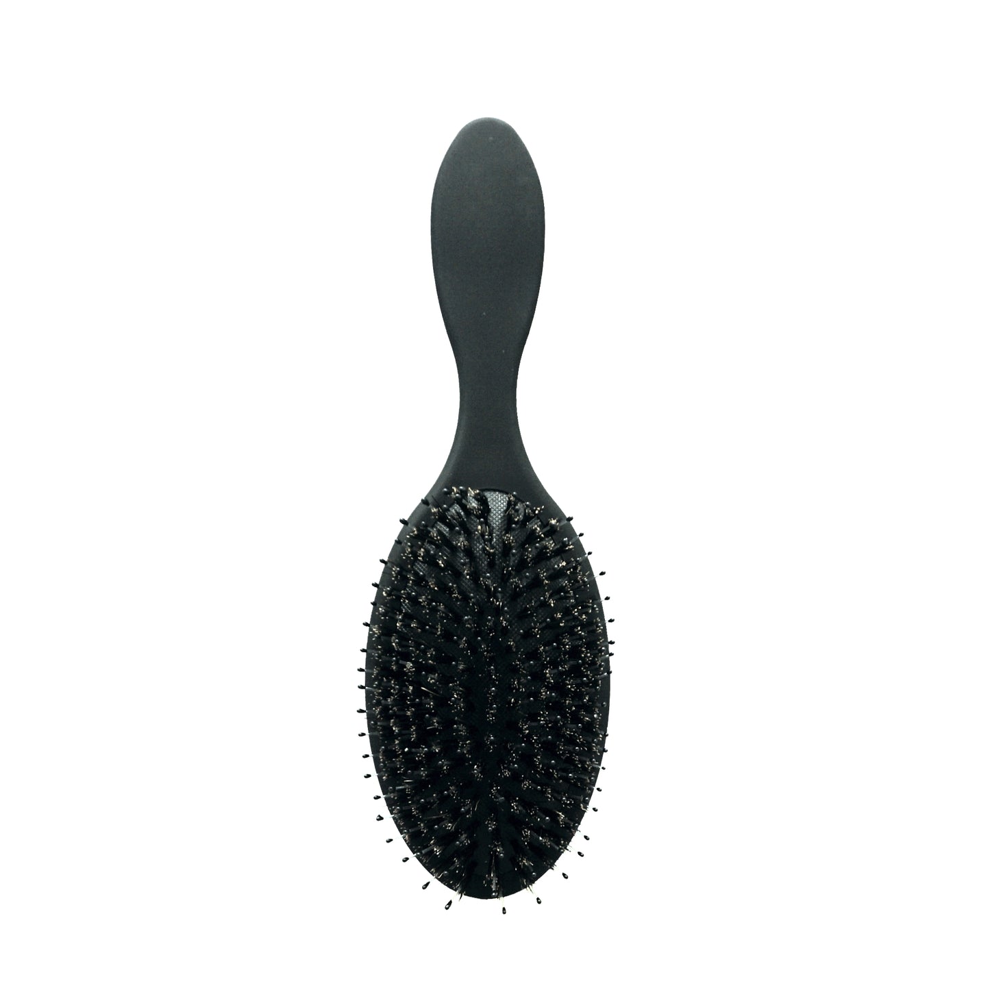 8.5in Paddle Cushion Brush - Nylon and Boar Bristles, Black - CLOSEOUT, LIMITED STOCK AVAILABLE